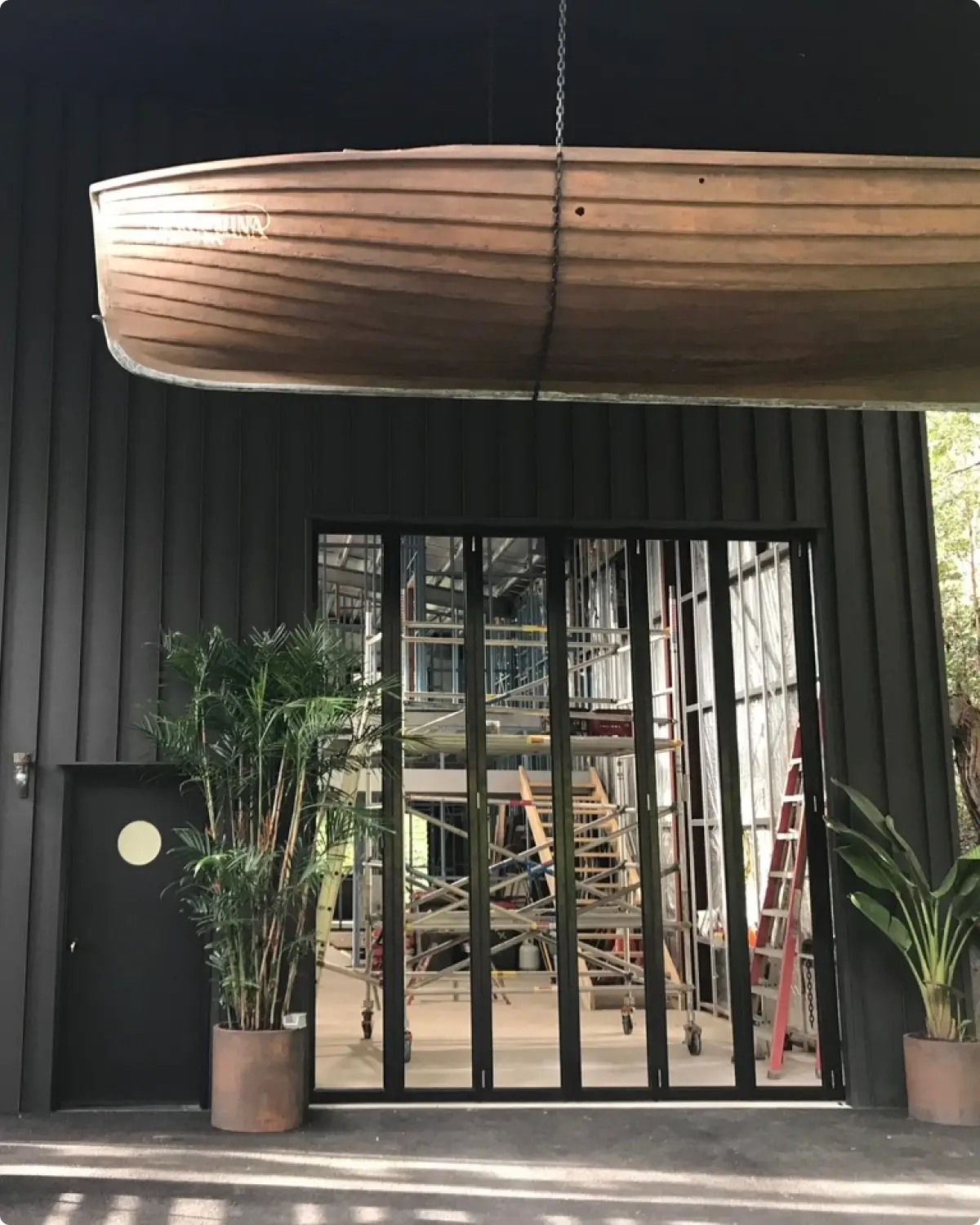 Custom commercial aluminium window and door installation on a development in Ballina