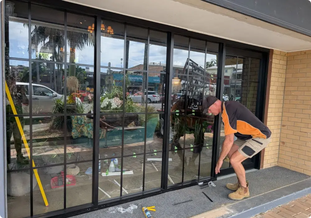 Alumalite team member working through window and door options with a Lismore client